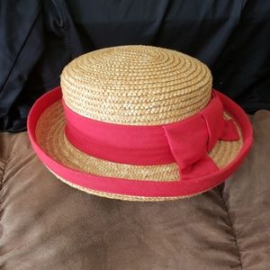 Tan staw hat